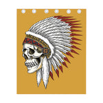 Native American Indian Skull Print Curtain