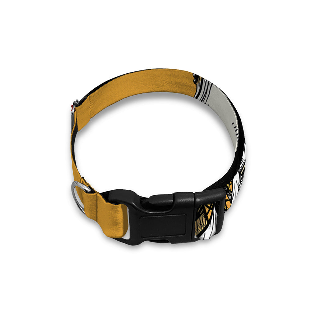 Native American Indian Skull Print Dog Collar
