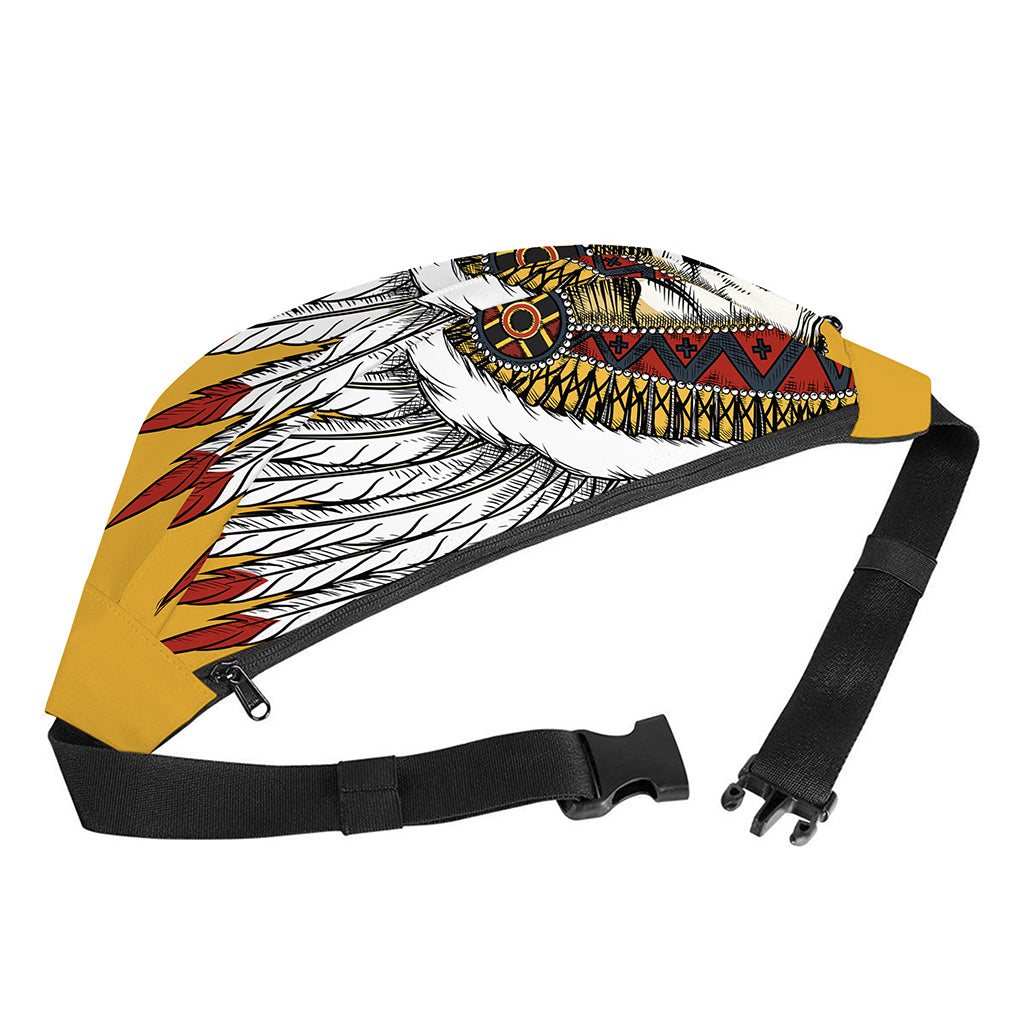 Native American Indian Skull Print Fanny Pack