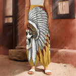 Native American Indian Skull Print Harem Pants