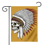 Native American Indian Skull Print House Flag