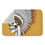 Native American Indian Skull Print Indoor Door Mat