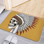Native American Indian Skull Print Indoor Door Mat