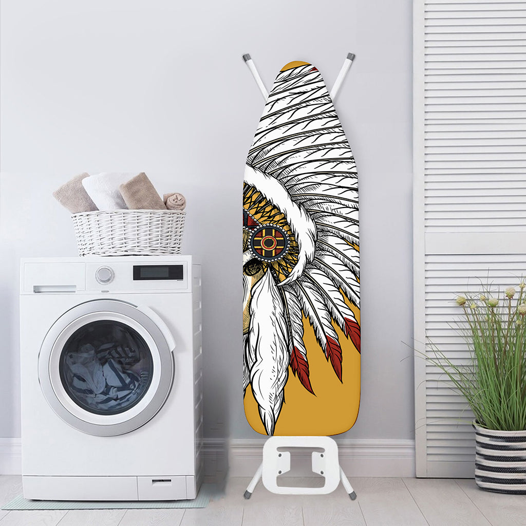 Native American Indian Skull Print Ironing Board Cover