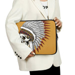Native American Indian Skull Print Laptop Sleeve