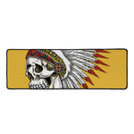 Native American Indian Skull Print Long Kitchen Mat