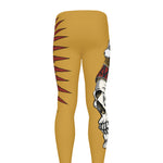 Native American Indian Skull Print Men's leggings