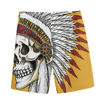 Native American Indian Skull Print Men's Sports Shorts