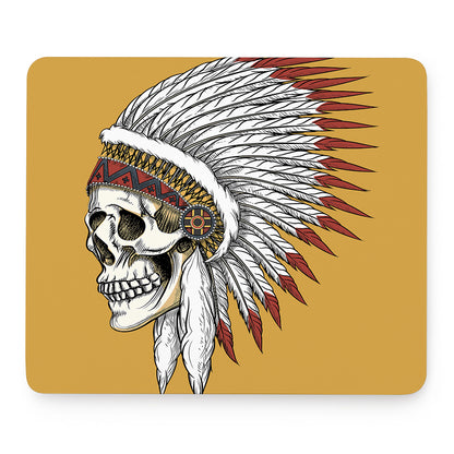 Native American Indian Skull Print Mouse Pad