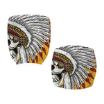 Native American Indian Skull Print Office Chair Cover