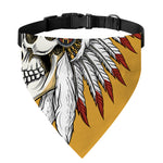 Native American Indian Skull Print Over The Collar Dog Bandana