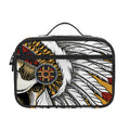Native American Indian Skull Print Portable Lunch Bag