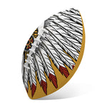 Native American Indian Skull Print Rugby Ball