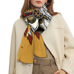 Native American Indian Skull Print Scarf