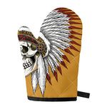 Native American Indian Skull Print Single Oven Mitt