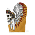 Native American Indian Skull Print Single Oven Mitt