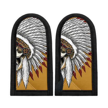 Native American Indian Skull Print Skillet Handle Cover