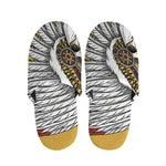 Native American Indian Skull Print Slippers