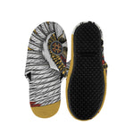 Native American Indian Skull Print Slippers