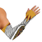 Native American Indian Skull Print Sun Protection Arm Sleeves