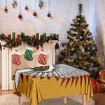 Native American Indian Skull Print Tablecloth