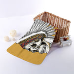 Native American Indian Skull Print Towel