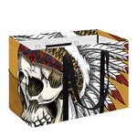 Native American Indian Skull Print Utility Tote Bag