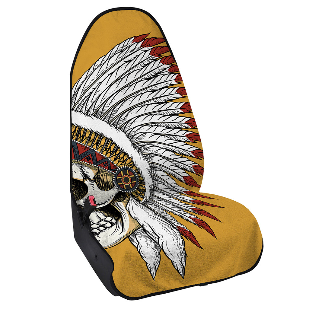 Native American Indian Skull Print Waterproof Car Seat Cover
