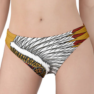 Native American Indian Skull Print Women's Panties