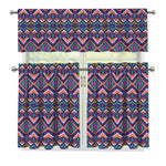 Native American Navajo Tribal Print 3 Piece Kitchen Curtains