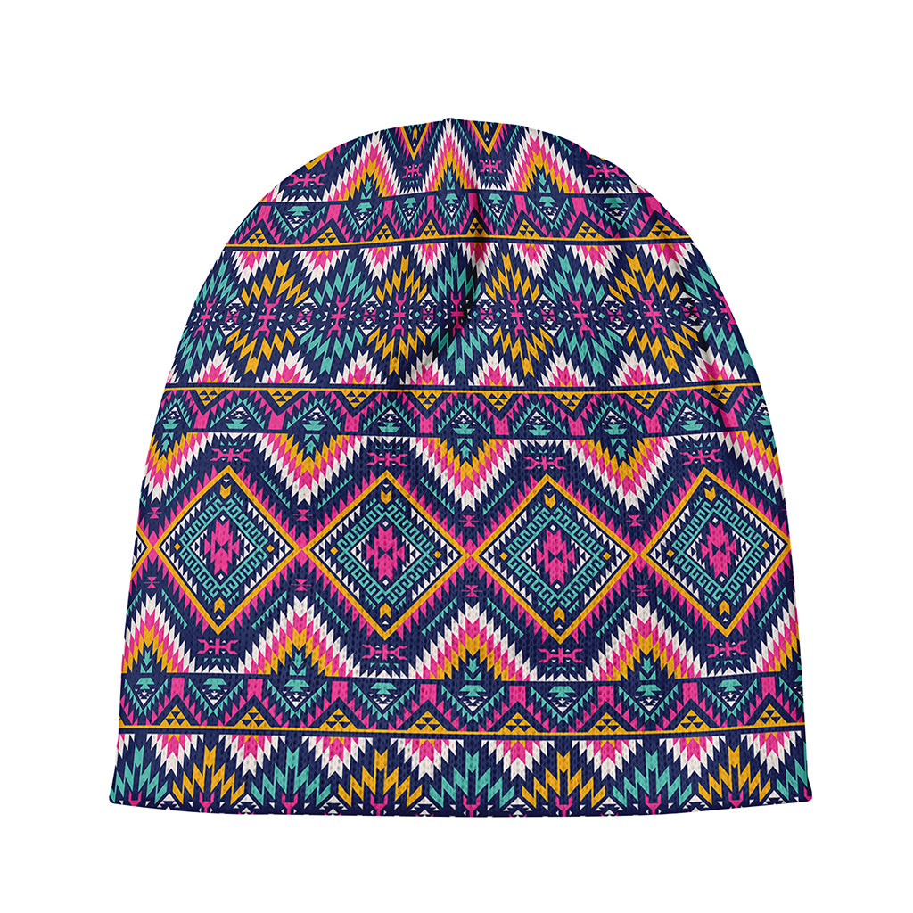 Native American Navajo Tribal Print Beanie