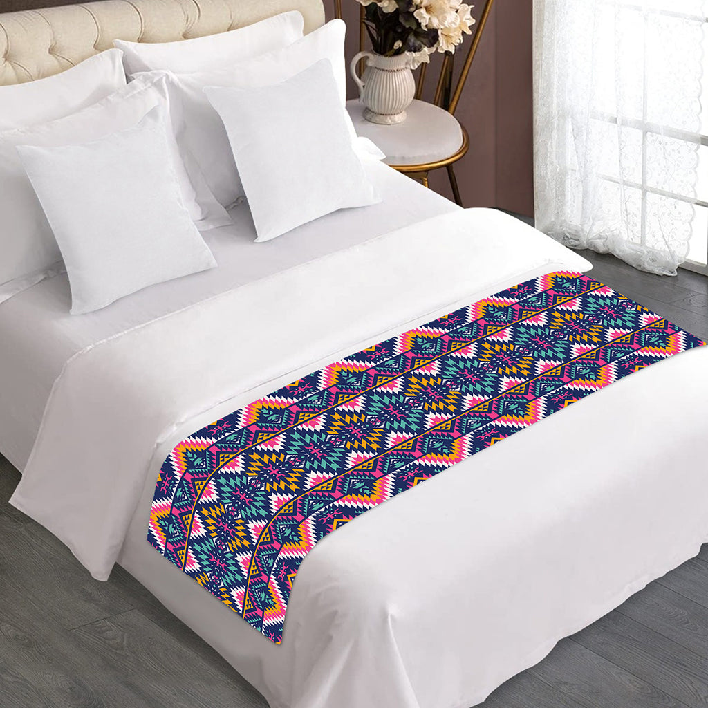 Native American Navajo Tribal Print Bed Runner