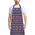 Native American Navajo Tribal Print Bib Apron With Pocket