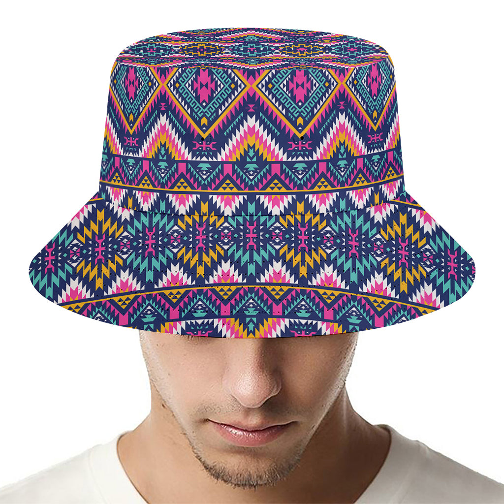 Native American Navajo Tribal Print Bucket Hat