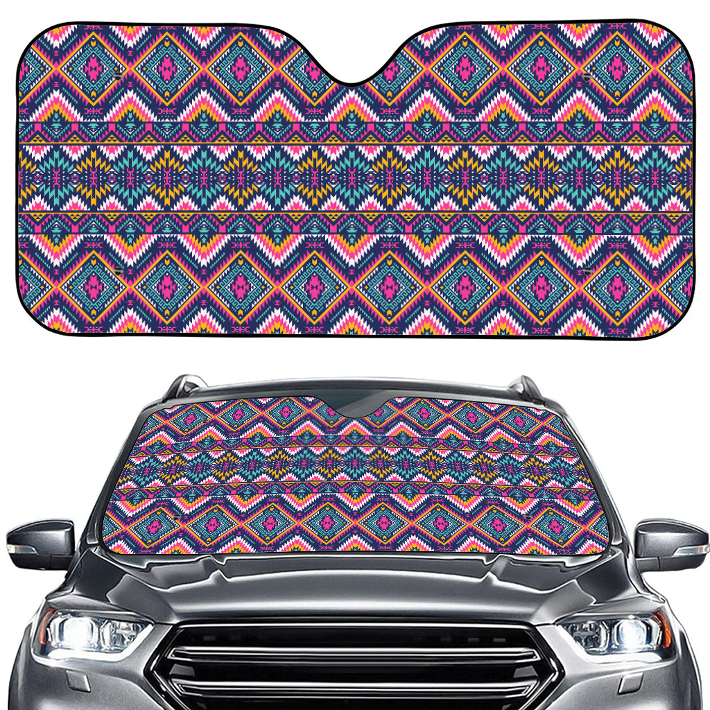 Native American Navajo Tribal Print Car Windshield Sun Shade