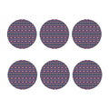 Native American Navajo Tribal Print Coaster Set
