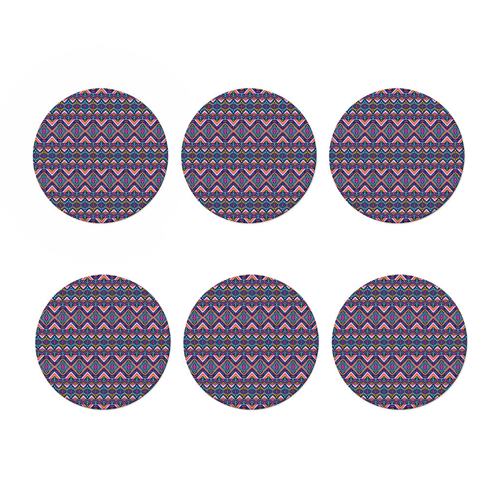 Native American Navajo Tribal Print Coaster Set