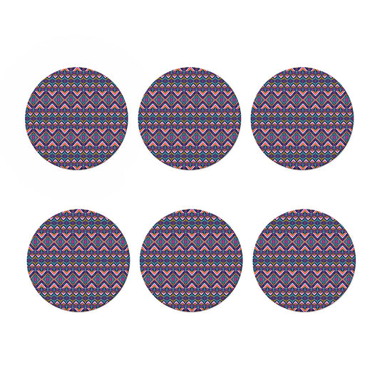 Native American Navajo Tribal Print Coaster Set