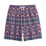 Native American Navajo Tribal Print Cotton Shorts