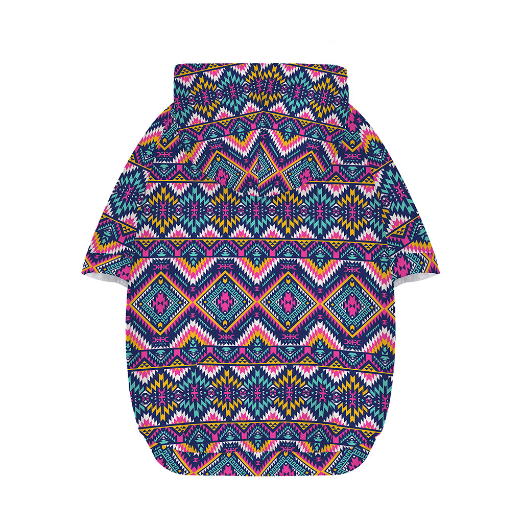 Native American Navajo Tribal Print Dog Zip Up Hoodie