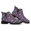Native American Navajo Tribal Print Flat Ankle Boots
