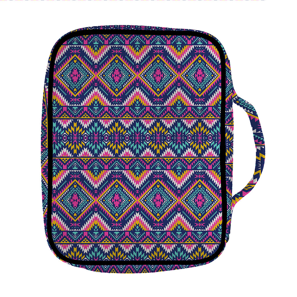 Native American Navajo Tribal Print Front Pocket Bible Bag