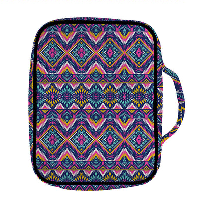 Native American Navajo Tribal Print Front Pocket Bible Bag