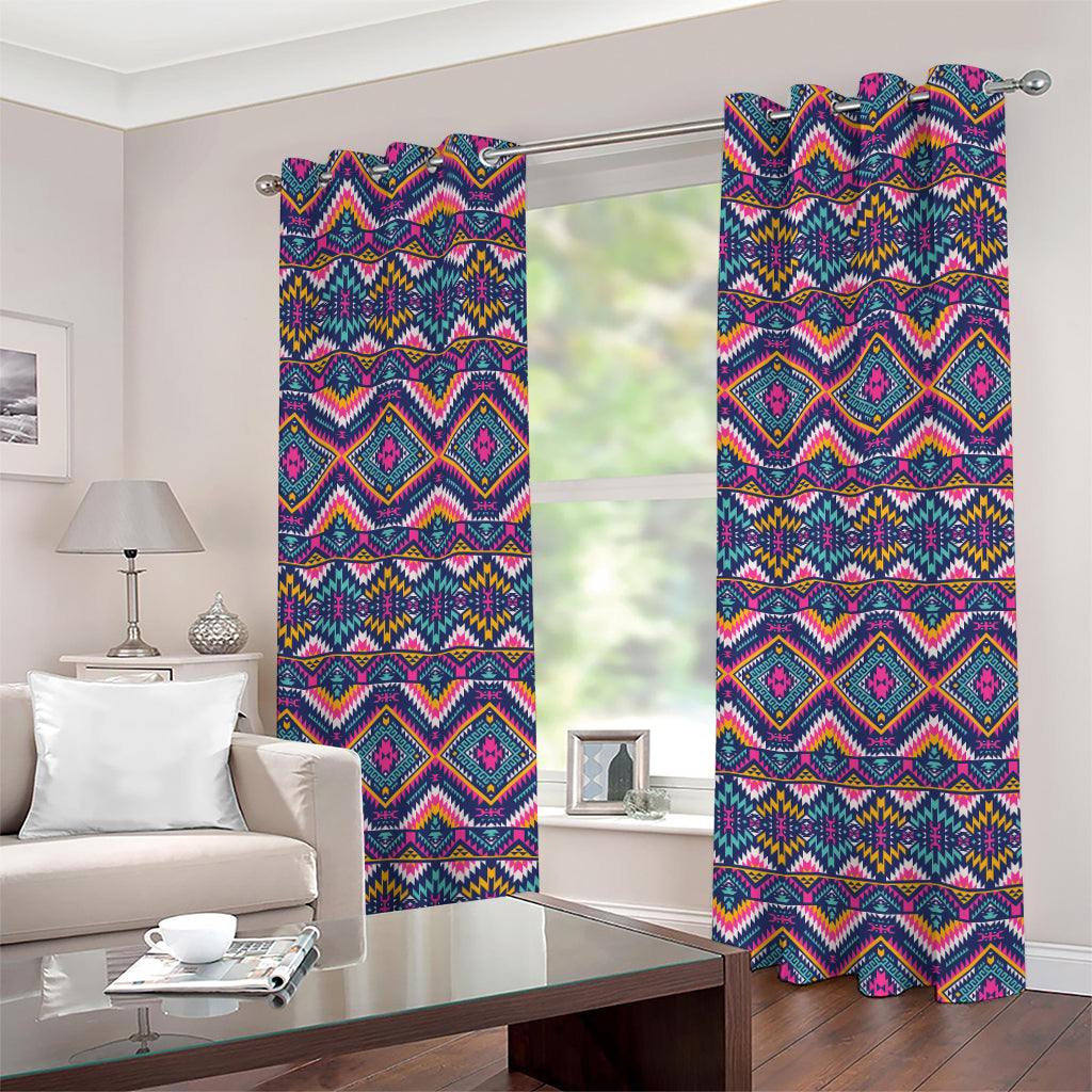 Native American Navajo Tribal Print Grommet Curtains