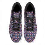 Native American Navajo Tribal Print High Top Leather Sneakers