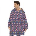 Native American Navajo Tribal Print Hoodie Blanket