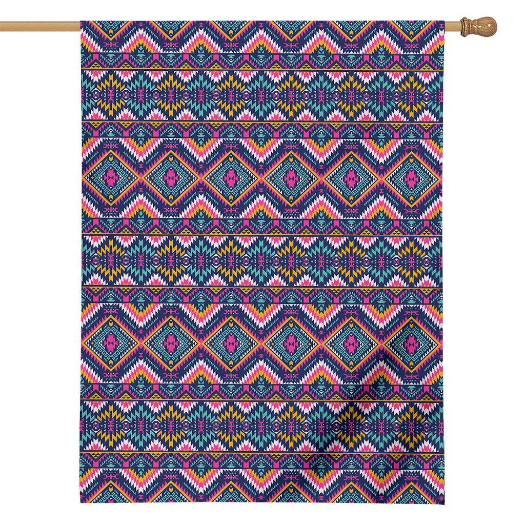 Native American Navajo Tribal Print House Flag