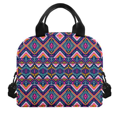 Native American Navajo Tribal Print Insulated Lunch Bag