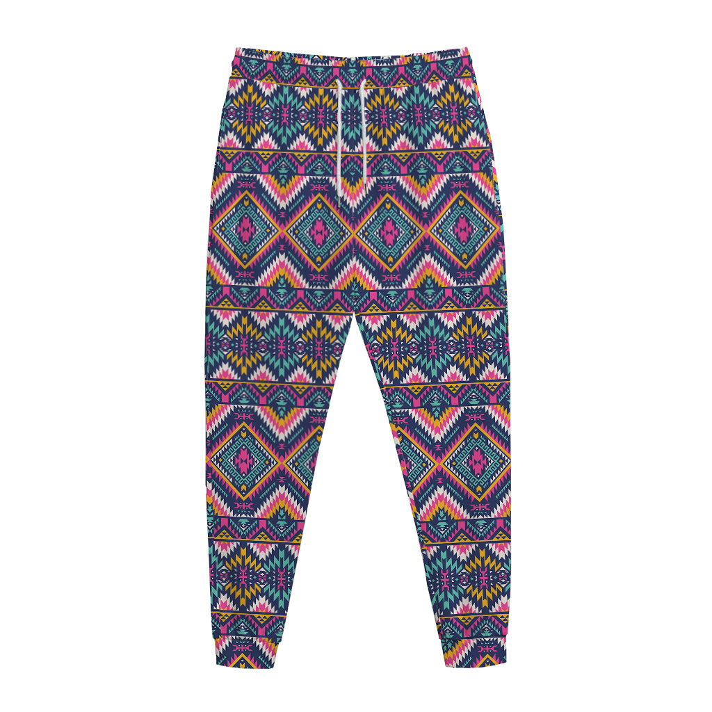 Native American Navajo Tribal Print Jogger Pants