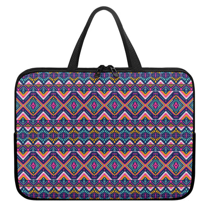 Native American Navajo Tribal Print Laptop Sleeve With Handle